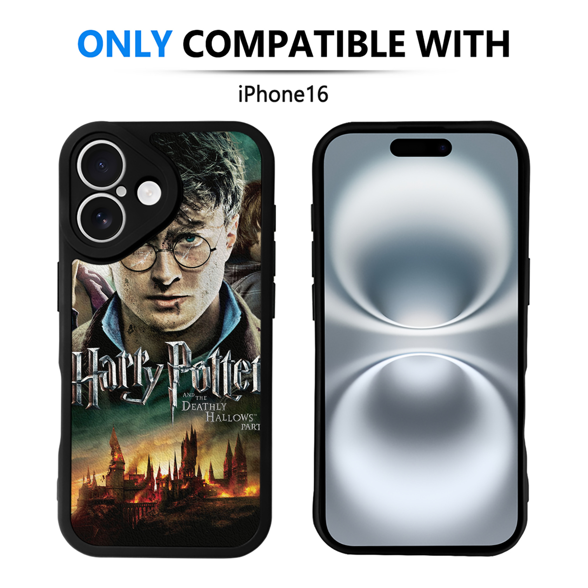 （画像用） Harry Potter ハリー・ポッターシリーズ 【iPhone 16シリーズ対応】シリコンスマホケース（レザー調） 材質：シリコン